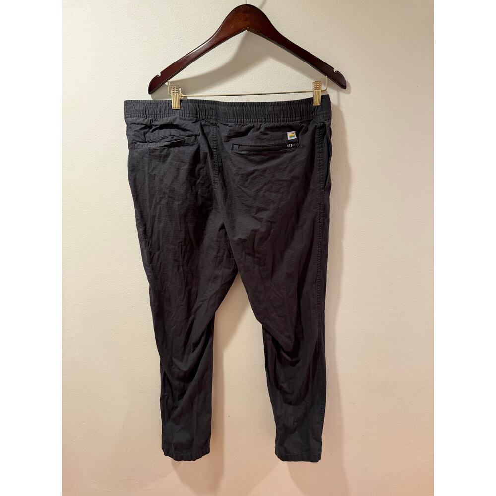 Vuori Jogger Pants Men XXL Black Elastic Waist Drawstring Zip Pocket - Picture 4 of 5
